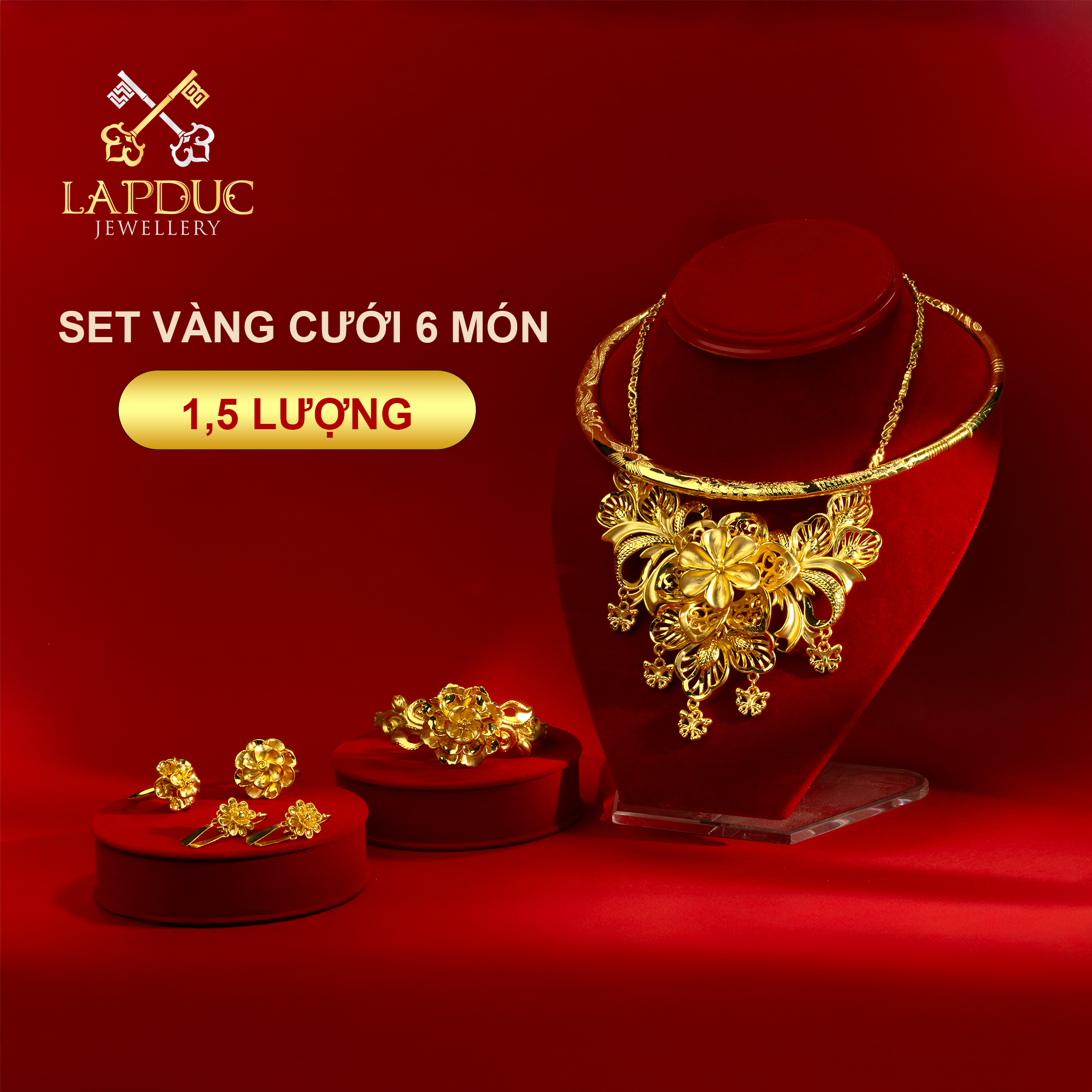 bộ trang sức cưới lập đức